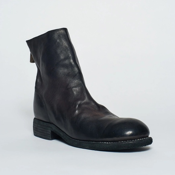 NEW! Guidi 986 Black Calf Full Grain Back Zip Ankle Boots main image 5
